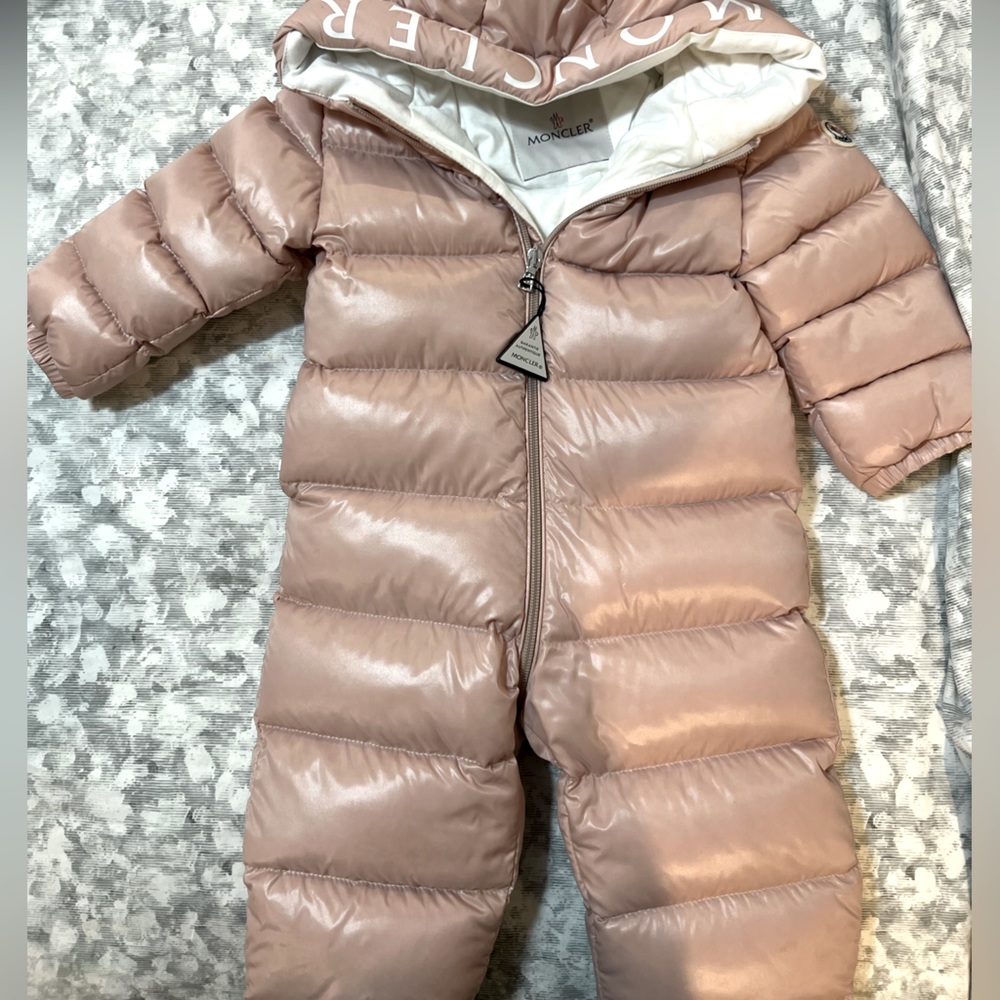 Moncler Infant Snowsuit 18/24 Months - Pink